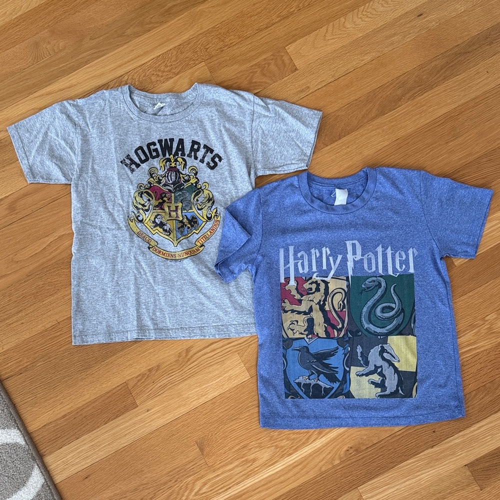 Harry Potter Kids T-Shirt Bundle - Gray and Blue